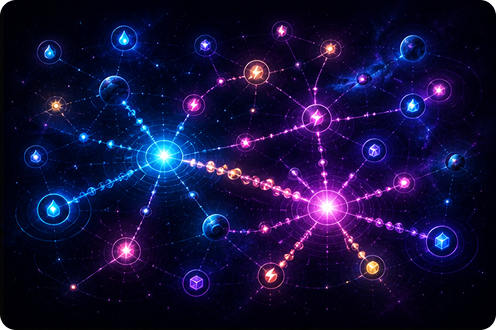 Living Cosmic Networks